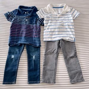 4 Pieces - Old Navy Pants & Carter's Shirt Lot Size 3T